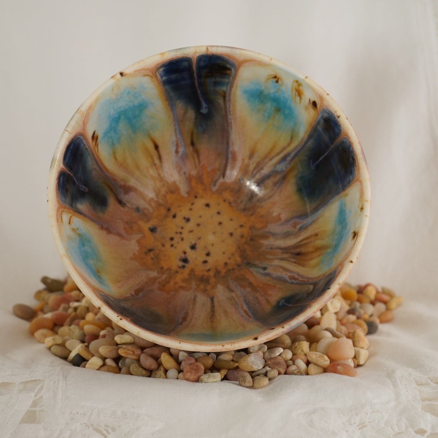 Peacock Glaze Bowl