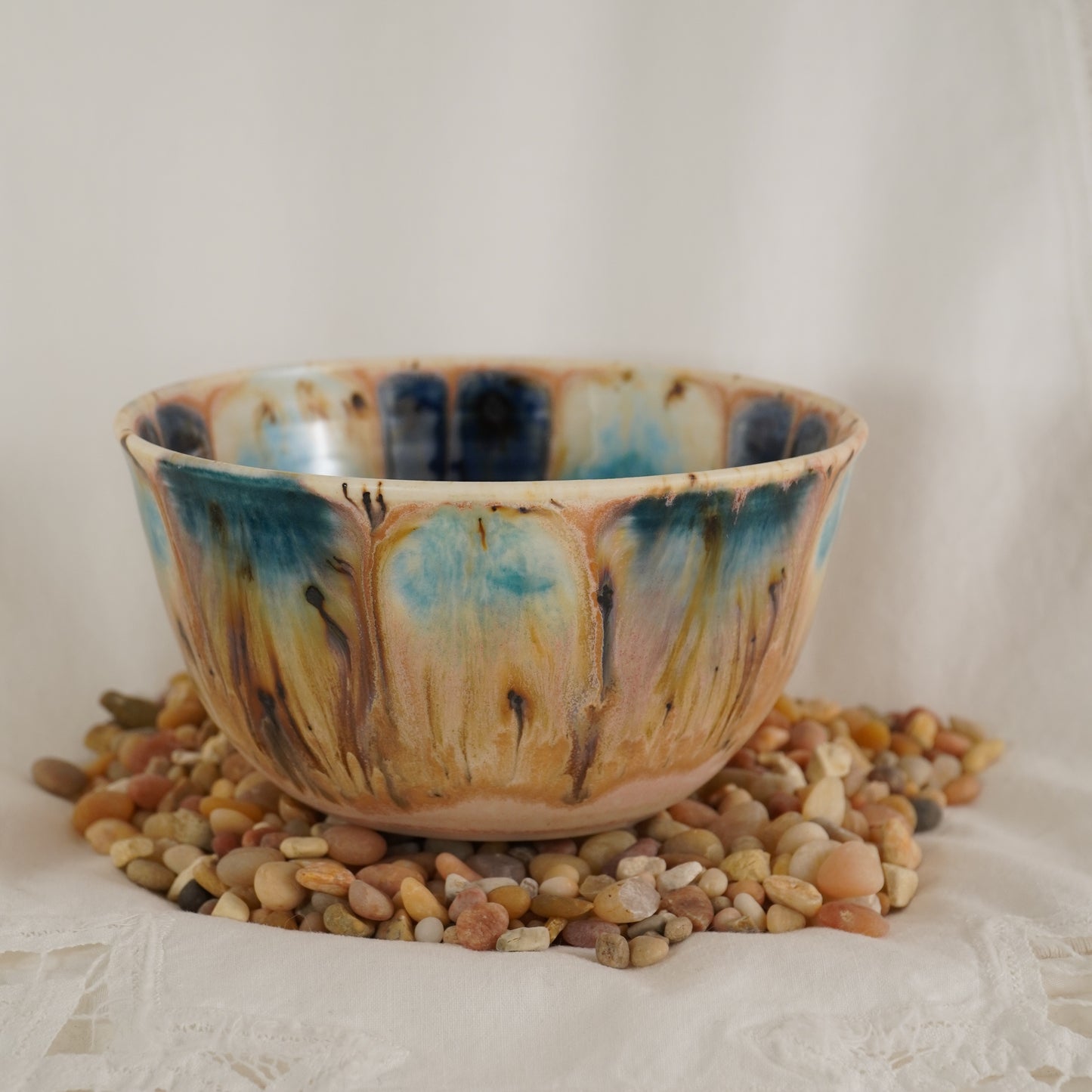 Peacock Glaze Bowl